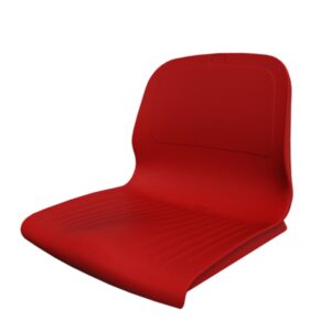 CAJA 8 ASIENTOS PVC CON RESPALDO SPARK CR M4 ROJO
