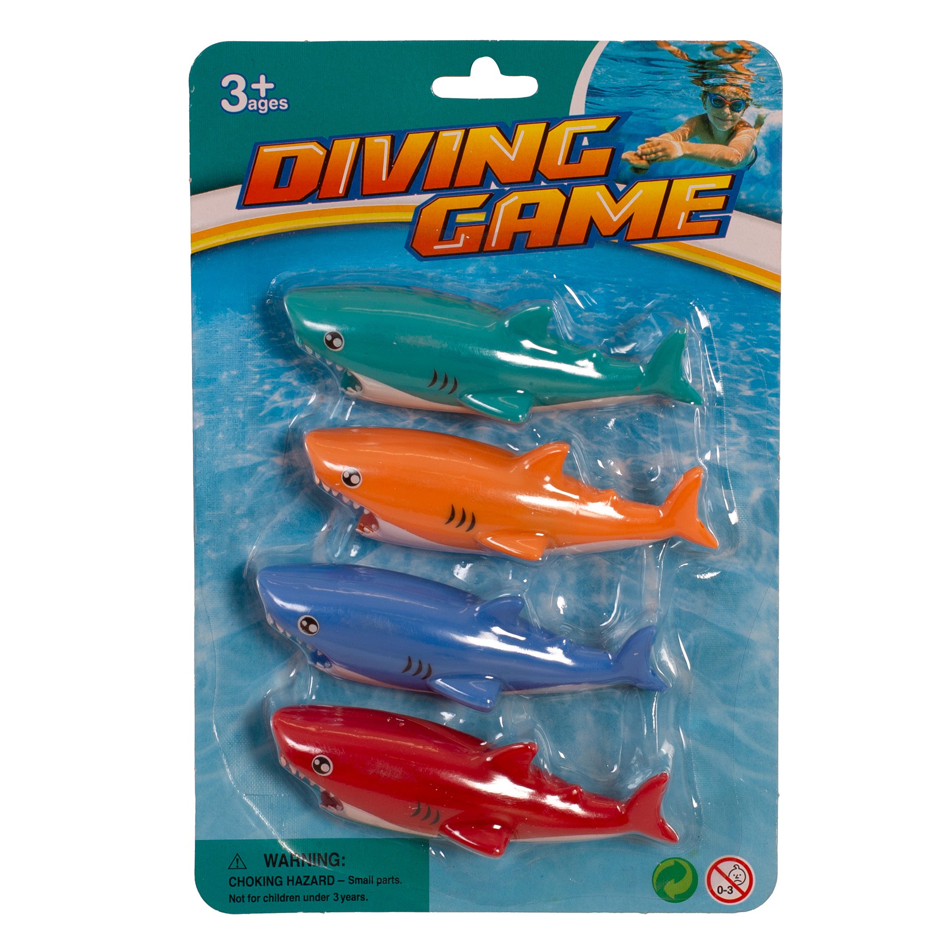 JUEGO DE 4 TIBURONES COLORES - Imagen 2