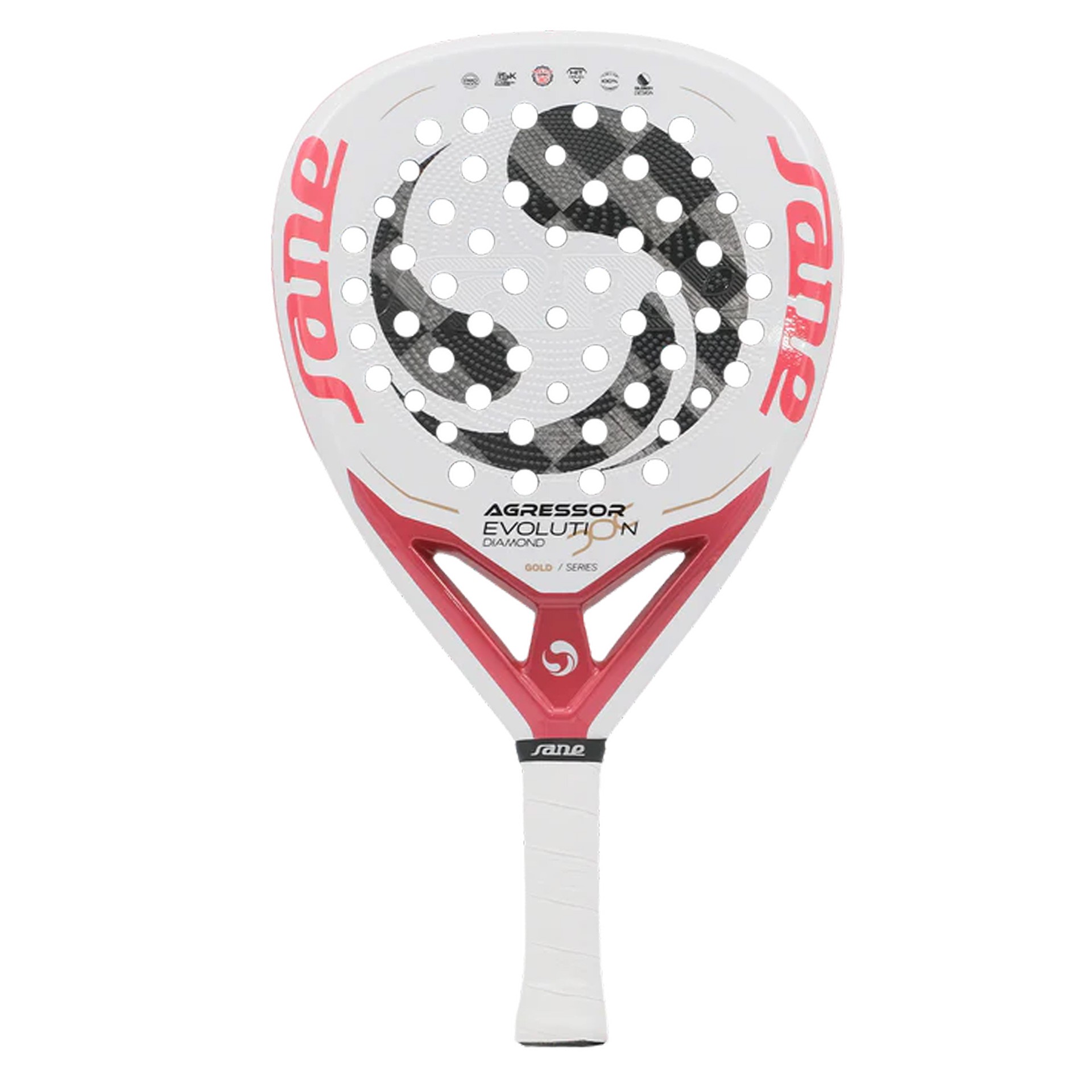 PALA DE PÁDEL SANE AGRESSOR EVOLUTION DIAMOND GOLD