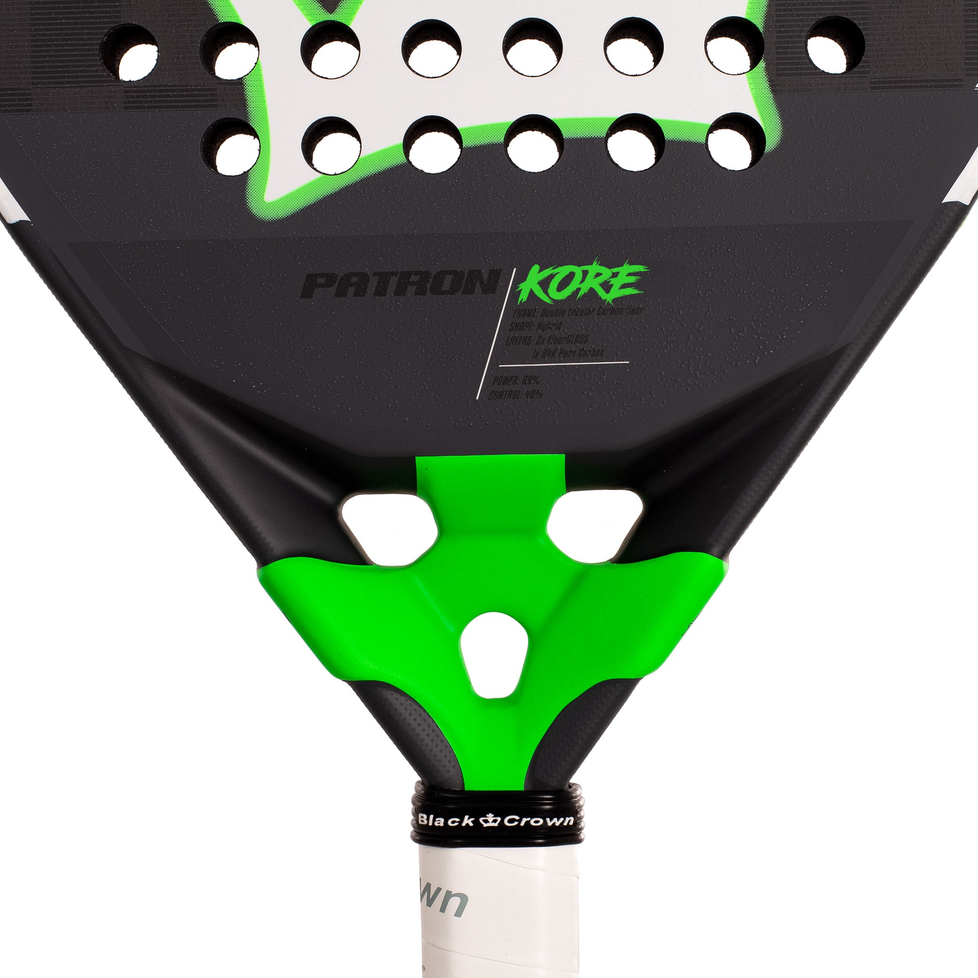 PALA DE PÁDEL BLACK CROWN PATRON KORE - Imagen 3