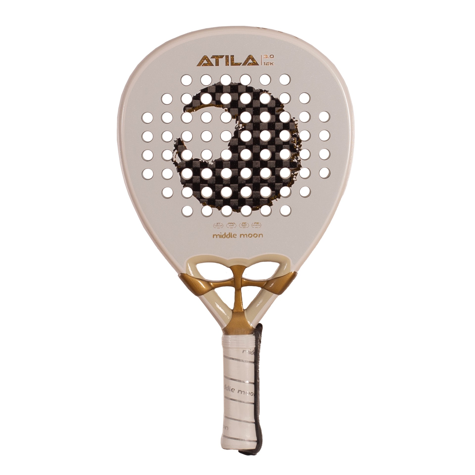 PALA DE PÁDEL MIDDLE MOON ATILA 3.0 12K - Imagen 5
