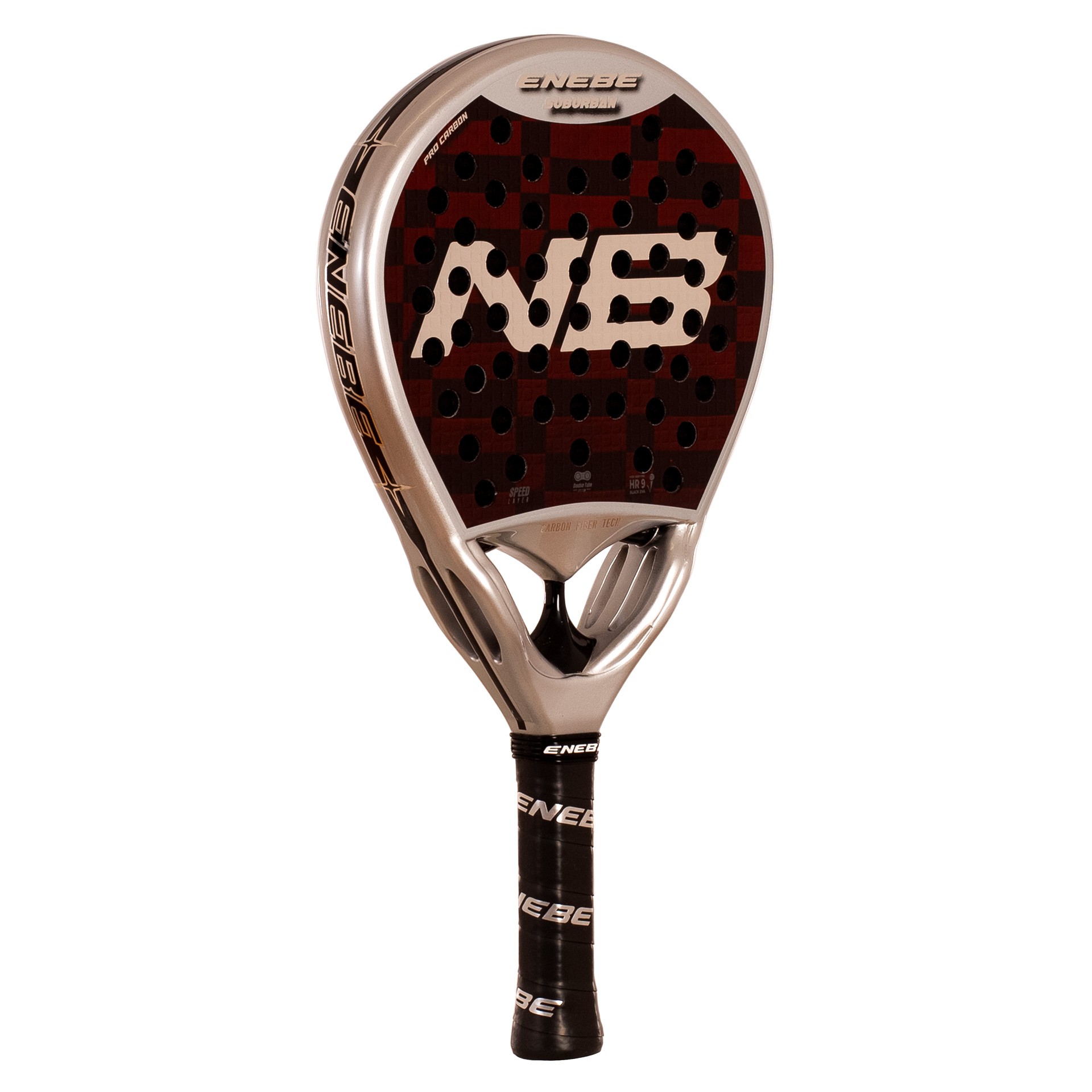 PALA DE PÁDEL ENEBE SUBURBAN RED 12K - Imagen 3