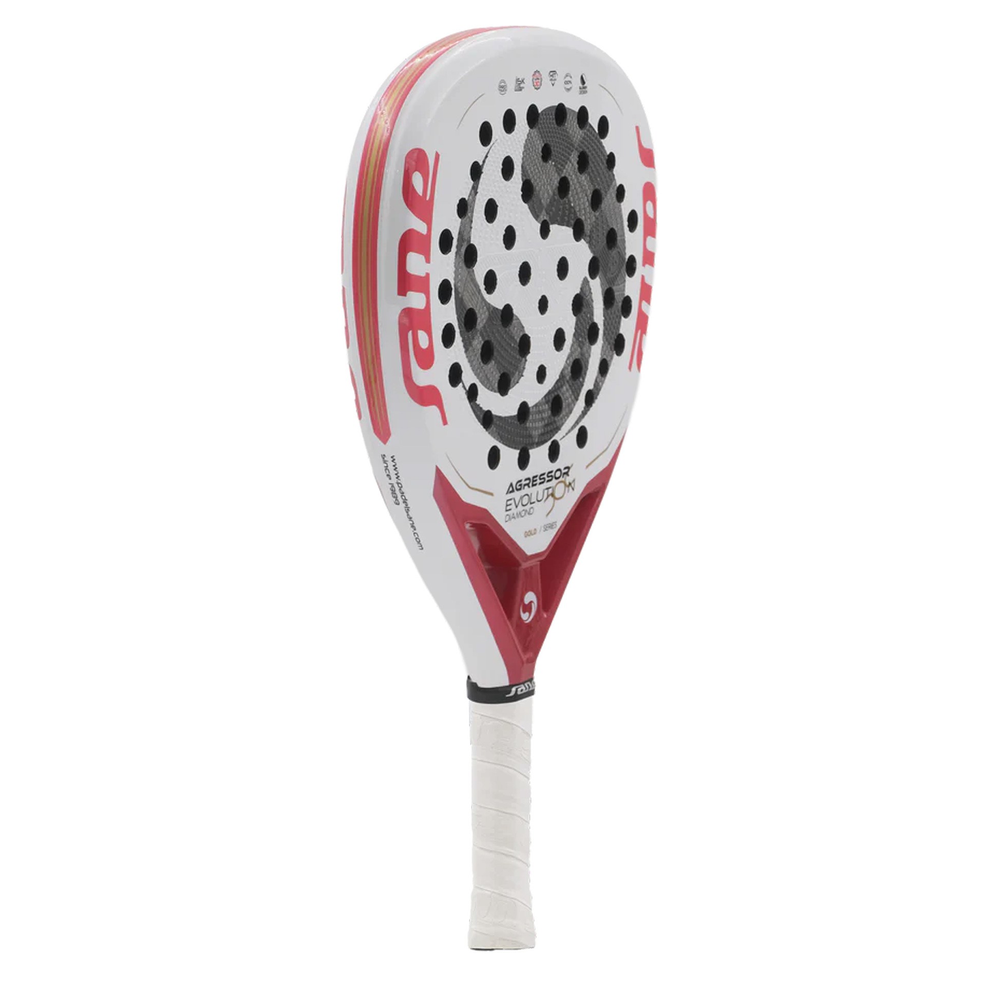 PALA DE PÁDEL SANE AGRESSOR EVOLUTION DIAMOND GOLD - Imagen 2