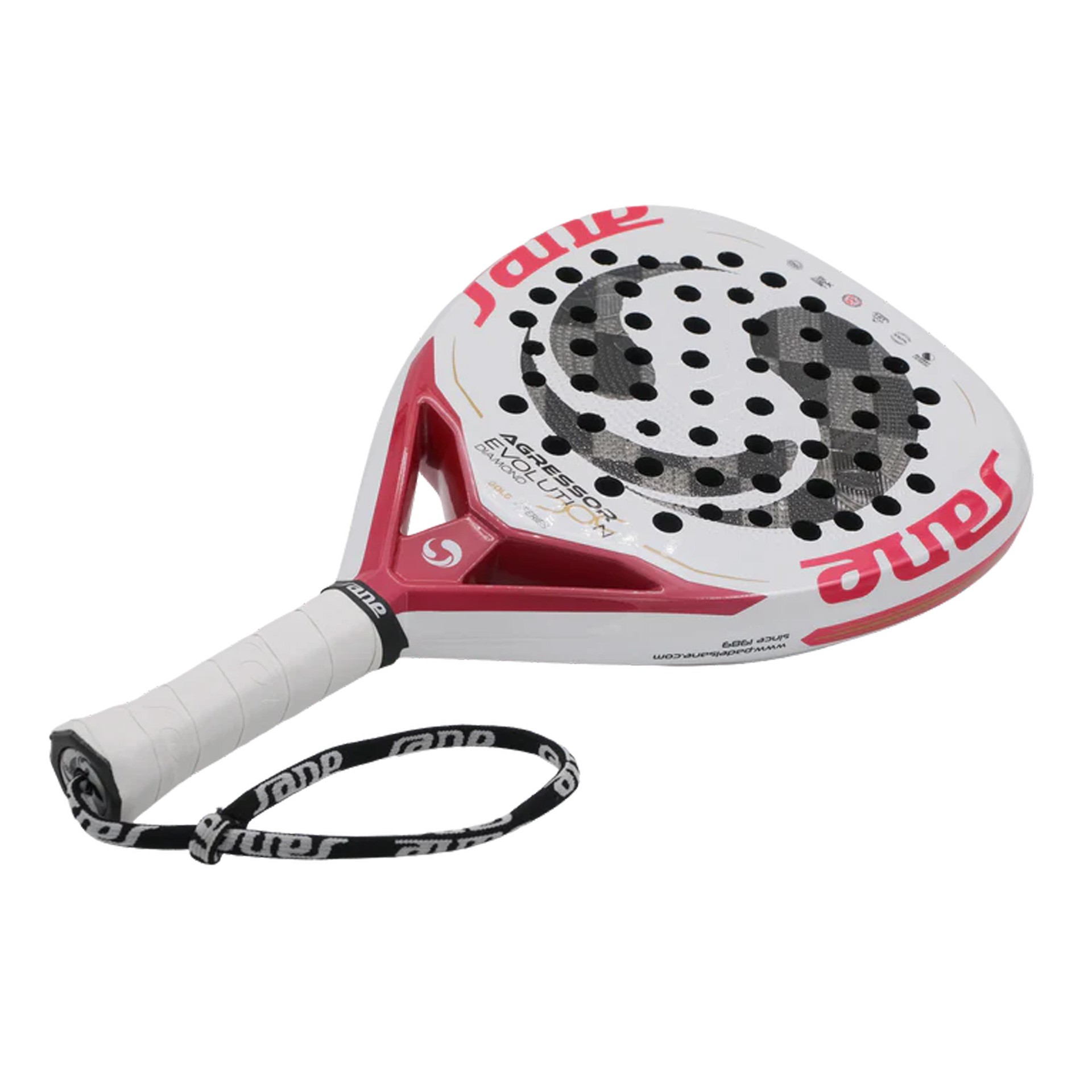 PALA DE PÁDEL SANE AGRESSOR EVOLUTION DIAMOND GOLD - Imagen 5