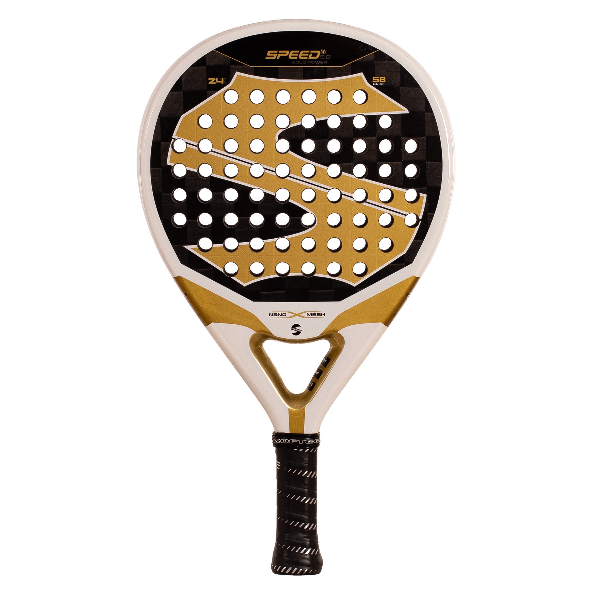 PALA DE PÁDEL SOFTEE SPEED GOLD NANO MESH 5.0 - Imagen 2