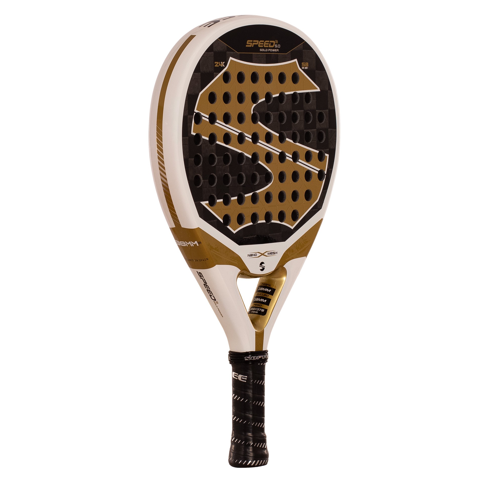 PALA DE PÁDEL SOFTEE SPEED GOLD NANO MESH 5.0 - Imagen 4