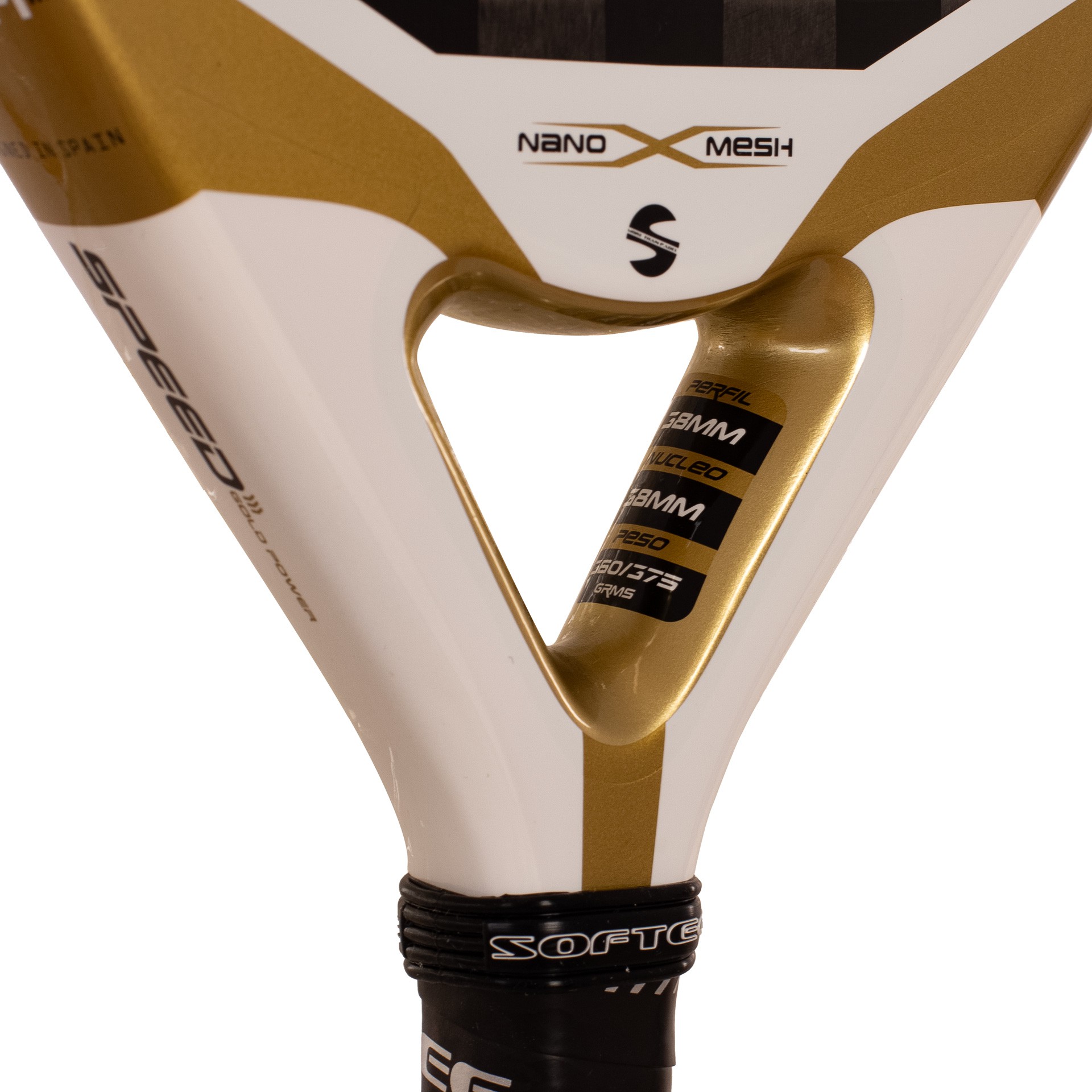 PALA DE PÁDEL SOFTEE SPEED GOLD NANO MESH 5.0 - Imagen 6