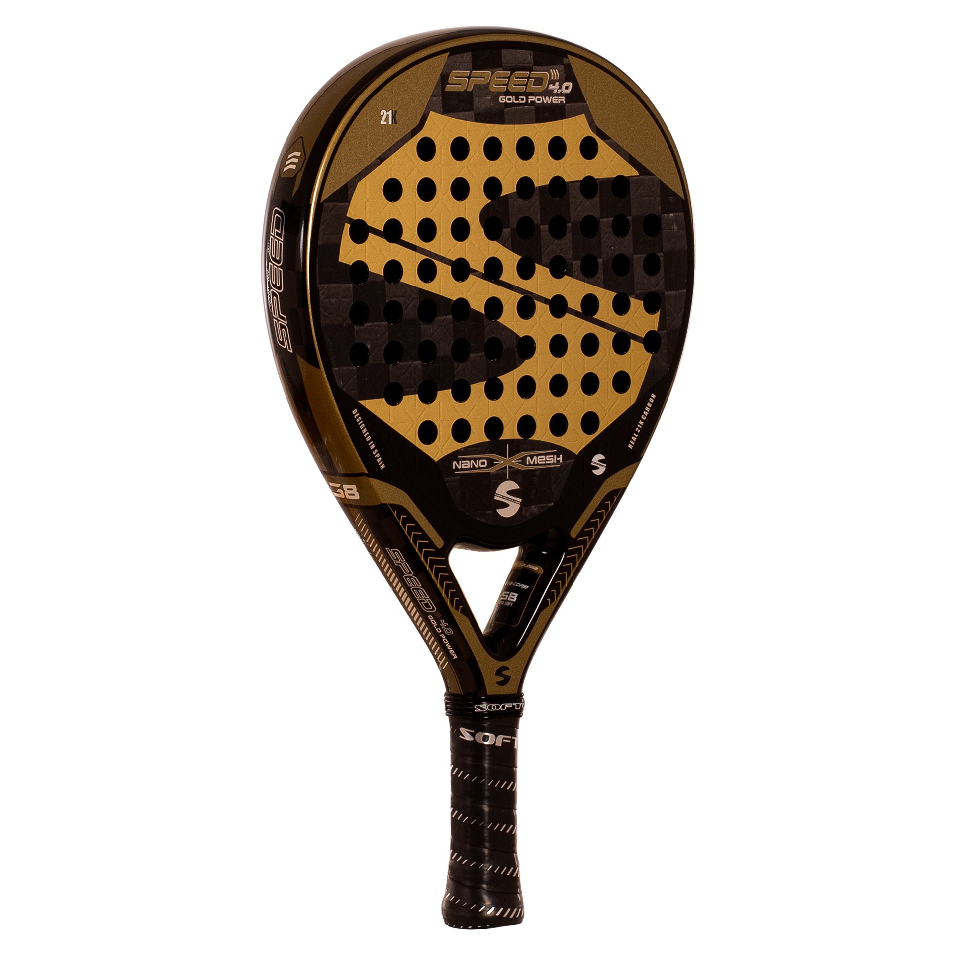 PALA DE PÁDEL SOFTEE SPEED GOLD POWER 4.0 NANO MESH - Imagen 2