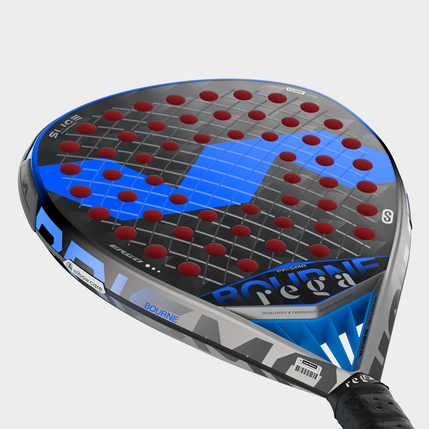 PALA DE PÁDEL VARLION BOURNE CUBE ELBOWCARE S - Imagen 2