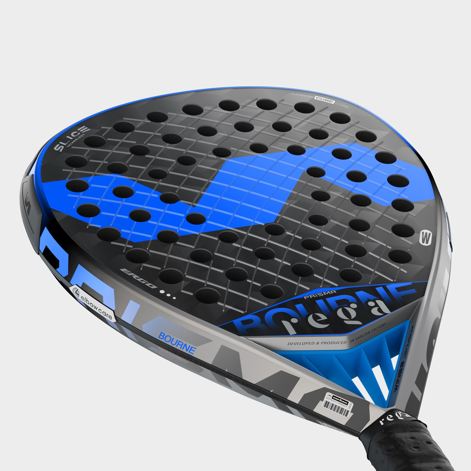 PALA DE PÁDEL VARLION BOURNE CUBE ELBOWCARE W - Imagen 2