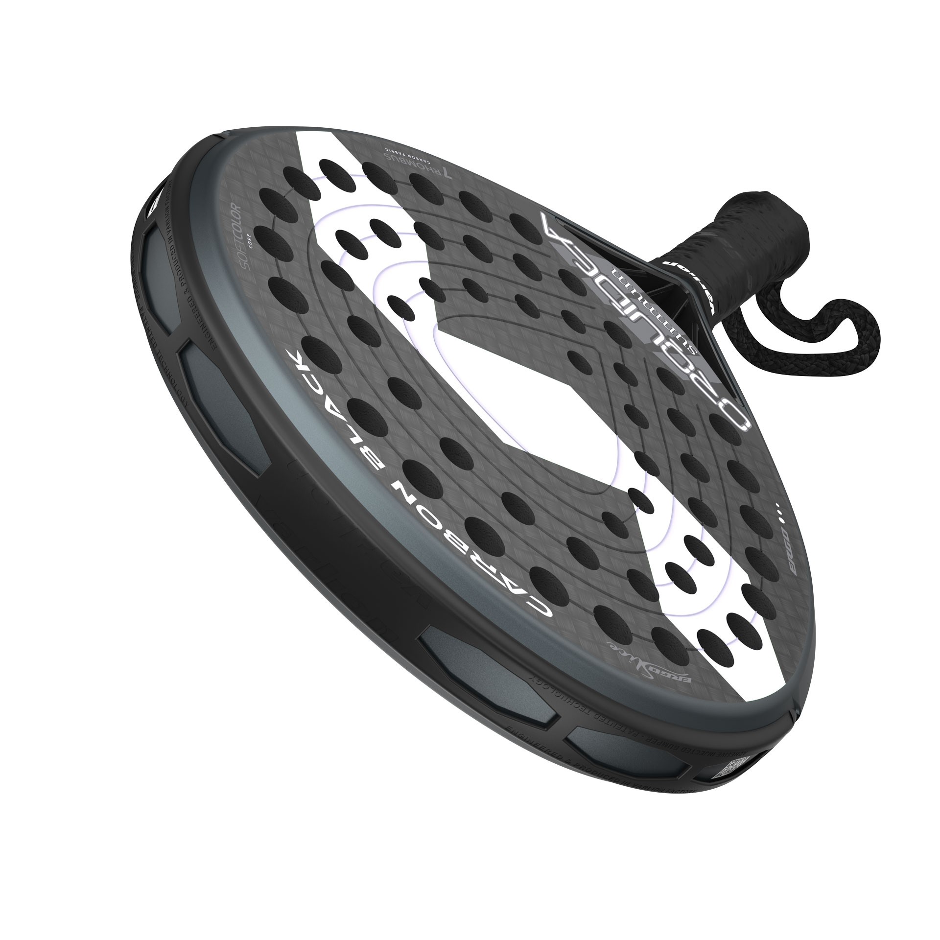 PALA DE PÁDEL VARLION LW CARBON BLACK ORQUIDEA - Imagen 7