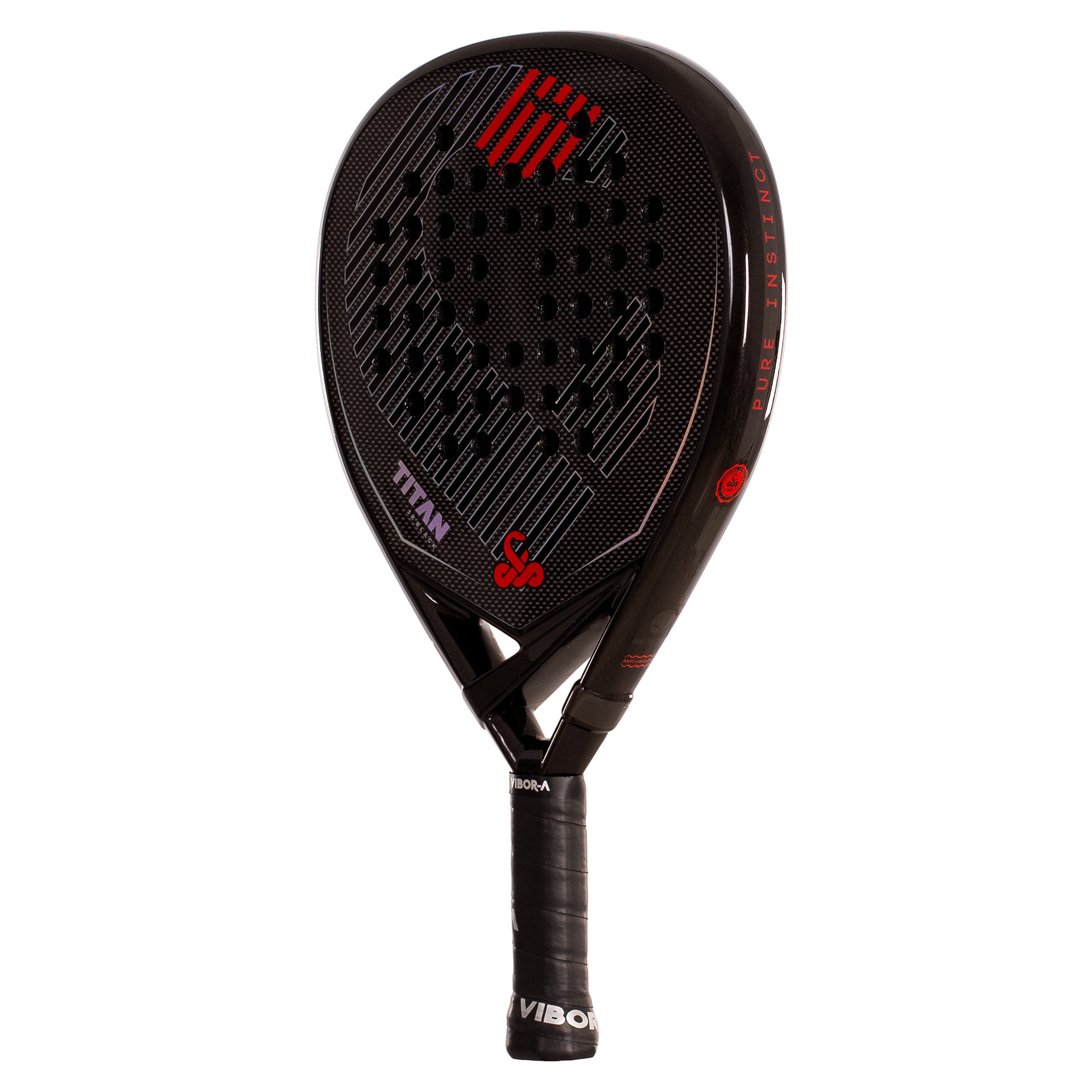 PALA DE PÁDEL VIBOR-A TITAN 3K BLACK - Imagen 3
