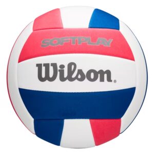 BALÓN VOLEIBOL WILSON SOFT PLAY VB RED/WHITE/BLUE